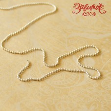 Ланцюжок кульковий, срібло, 1,5 мм